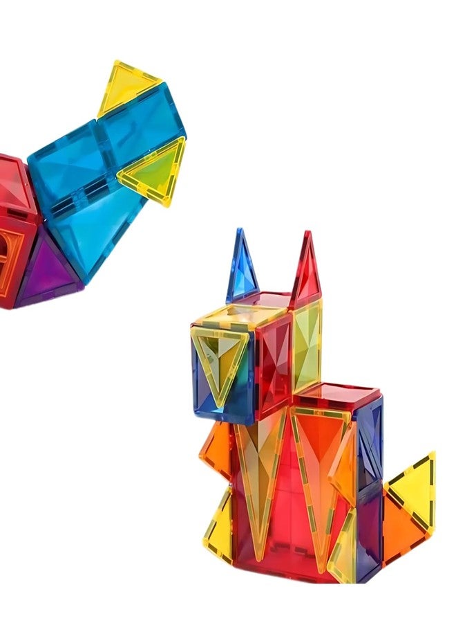Sakuya Magnetic Tile STEM Toy for Kids, 50 Pcs | Colorful 3D Building Tiles for Creativity, Problem-Solving & Motor Skills | Fun Learning Construction Set for Boys & Girls Ages 3+ - Image 5